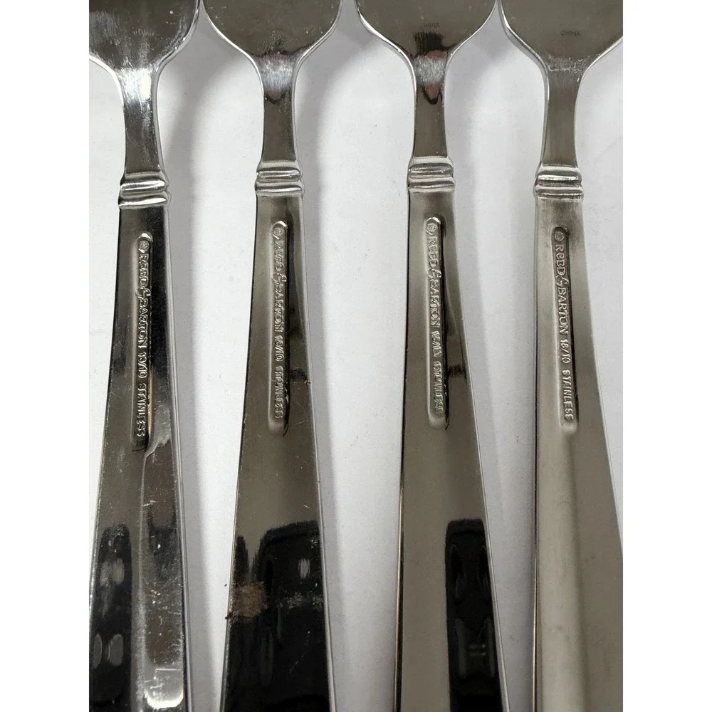 Reed Barton PERSPECTIVE 4 Dinner Forks Glossy 18/10 Stainless Steel Flatware #3